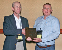 Mark Thallman receives Continuing Service Award